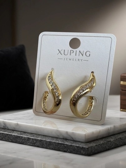 Стильные серьги Xuping Jewelry с камнями | Женская бижутерия — SAYONA-XUPINGZIRAK-КАРМЛН