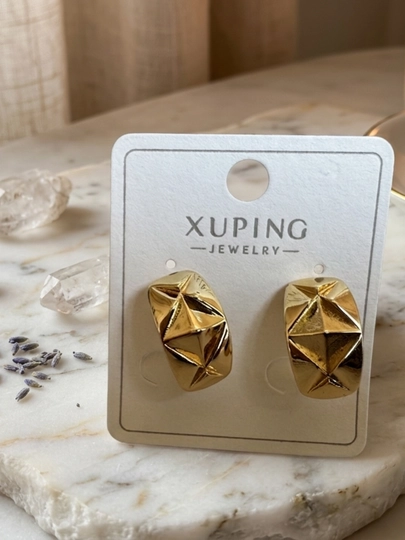 Стильные серьги Xuping Jewelry с камнями | Женская бижутерия — SAYONA-XUPINGZIRAK-ЛИМОН