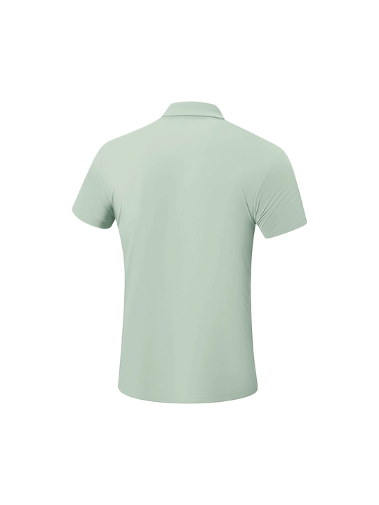 Li-Ning APLW163 erkaklar uchun polo futbolka — AT DRY texnologiyali sport futbolkasi