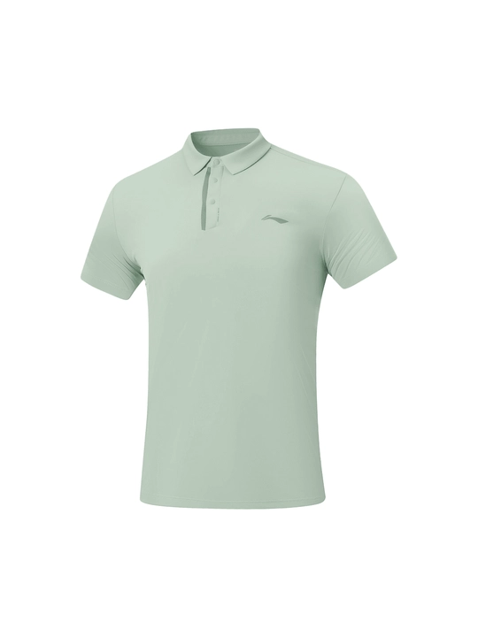 Li-Ning APLW163 erkaklar uchun polo futbolka — AT DRY texnologiyali sport futbolkasi - 