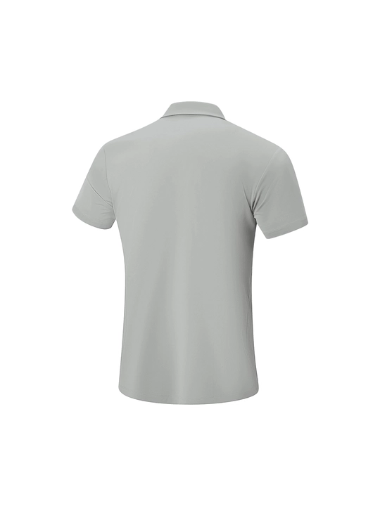 Li-Ning APLW163 erkaklar uchun polo futbolka — AT DRY texnologiyali sport futbolkasi