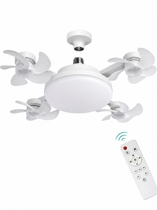 Люстра с вентилятором, светодиодная подсветка, пульт дистанционного управления,