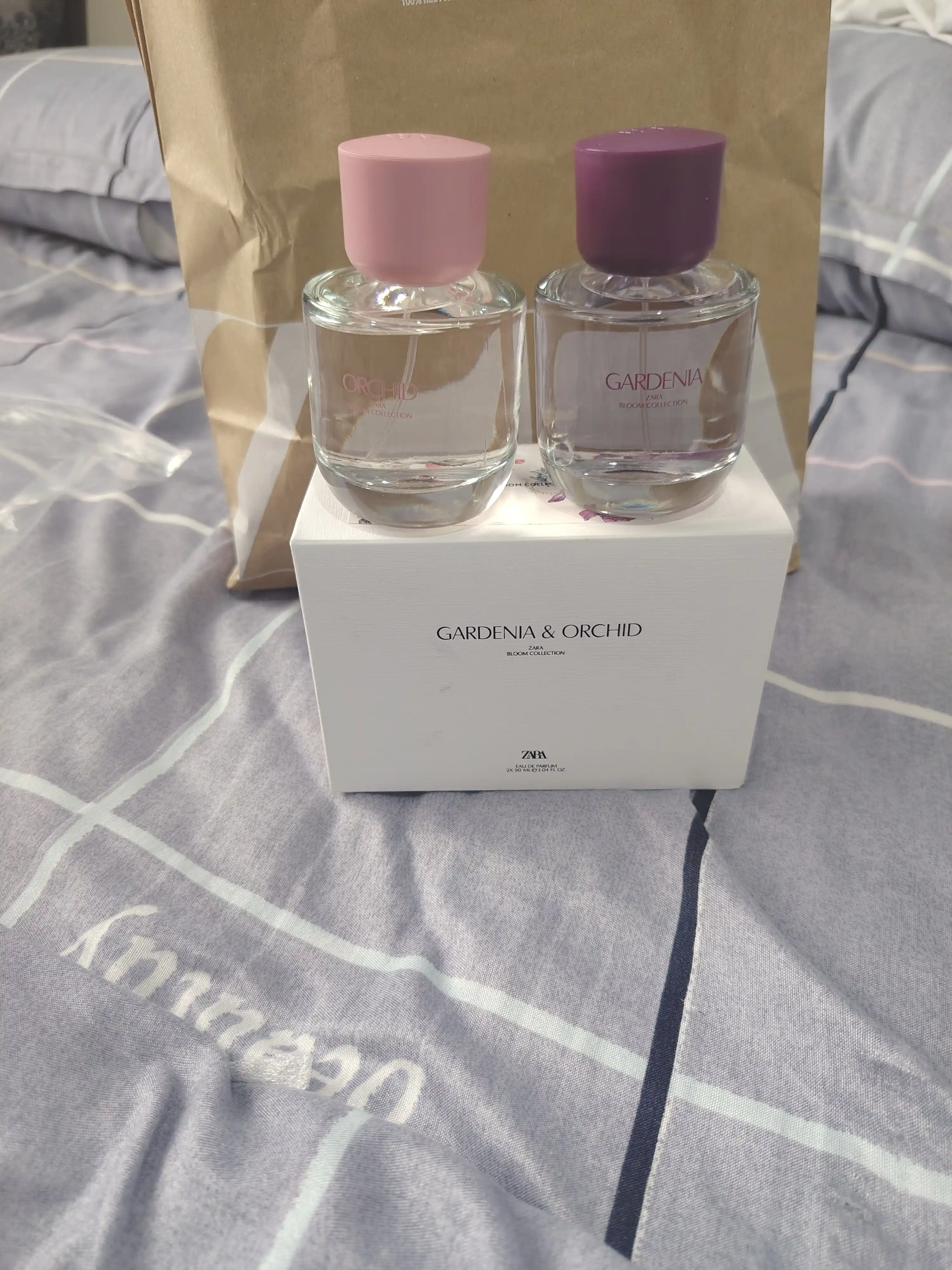 Parfyumlangan suv Zara Gardenia + Orchid, ayollar uchun 30+30, 90+90, ml