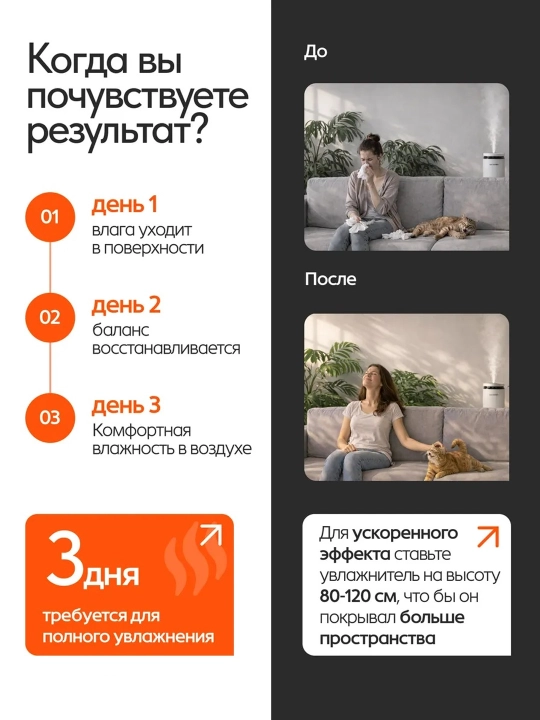 Uy va ofis uchun zamonaviy havo namlagichi. Olov effekti va toza havoning mutlaq kafolati