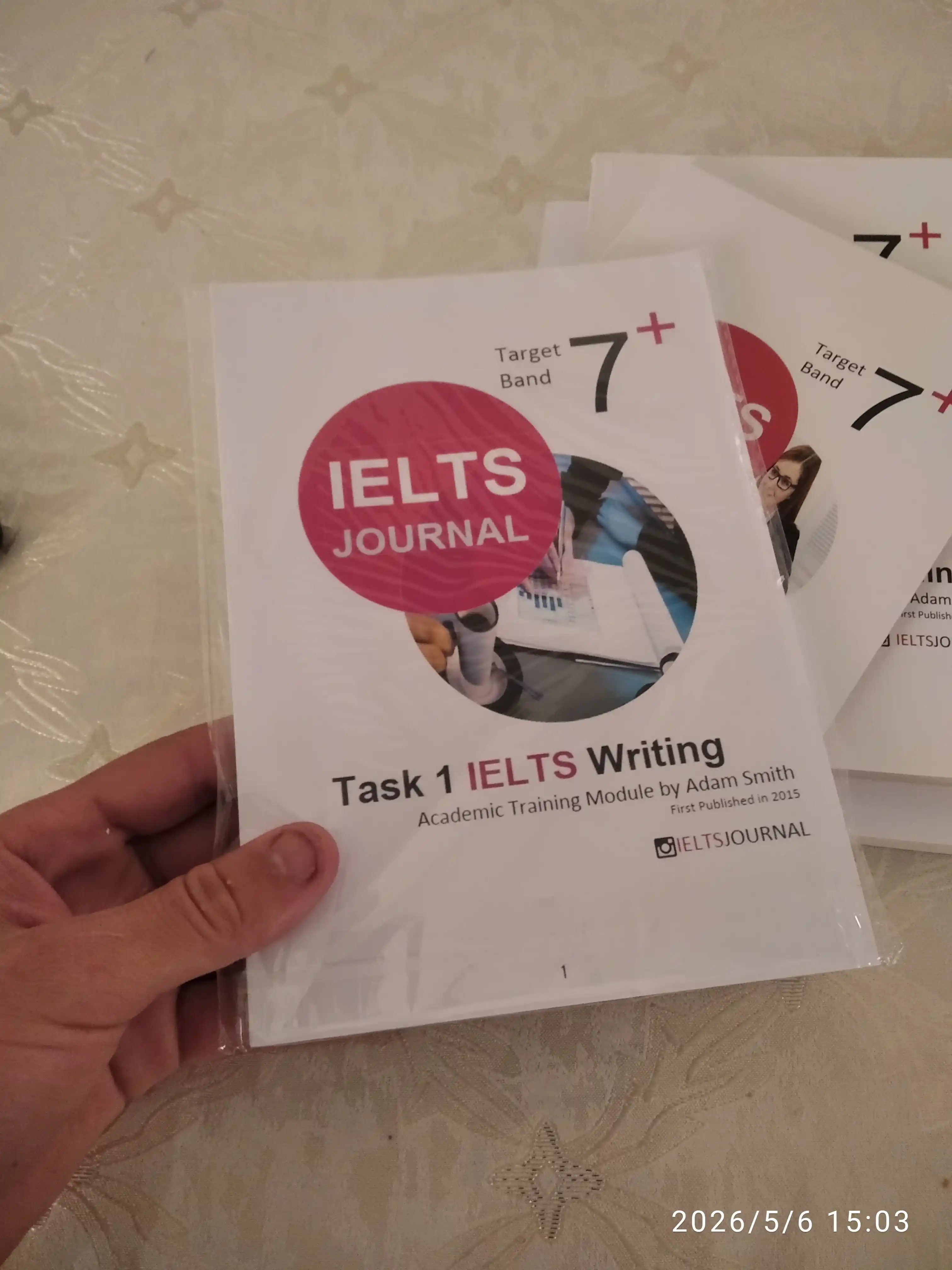 IELTS Journal — Adam Smith, Writing Task 1–2, Reading va Speaking