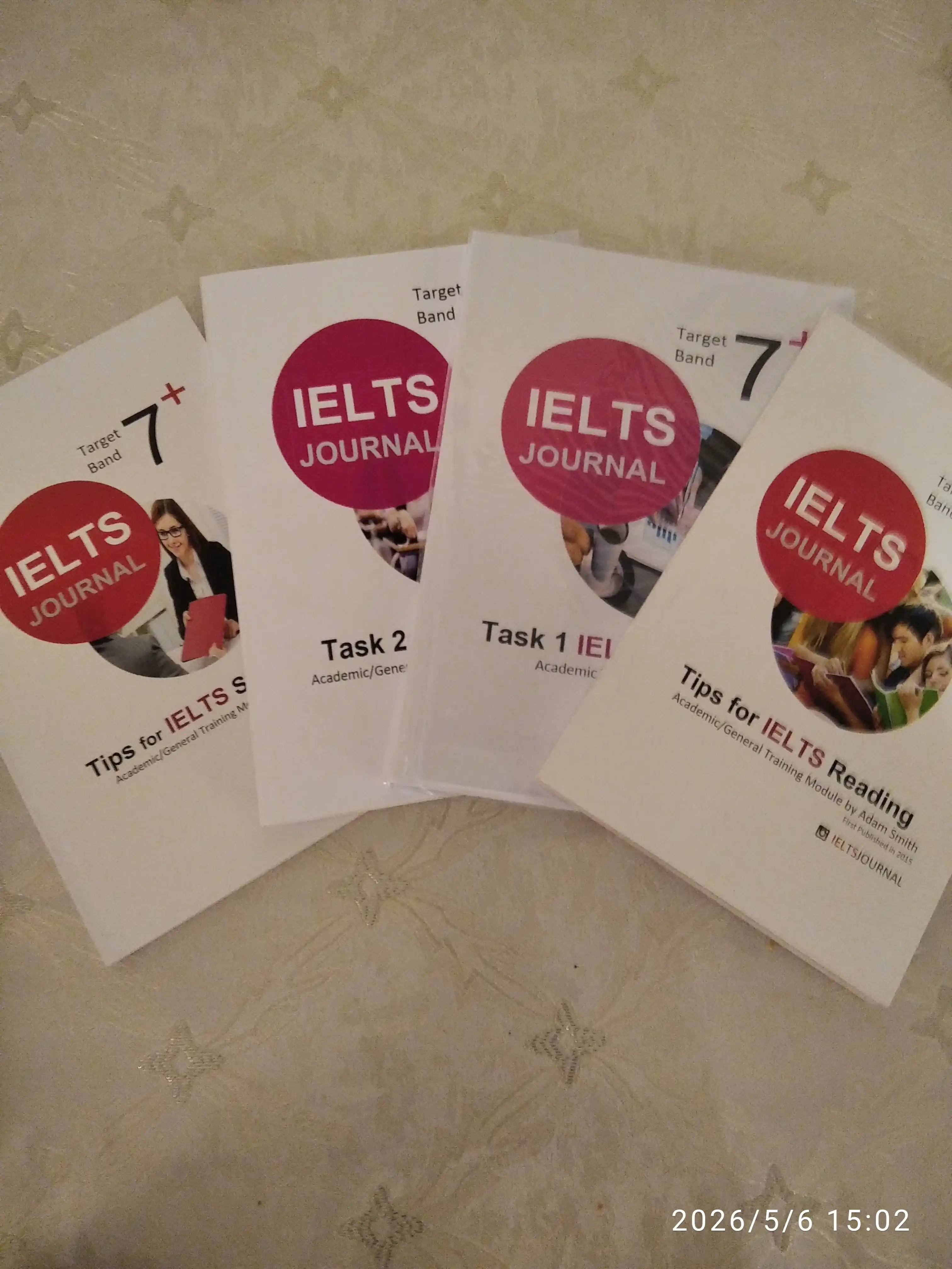 IELTS Journal — Adam Smith, Writing Task 1–2, Reading va Speaking