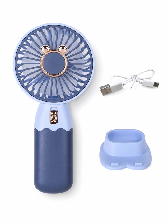 Мини вентилятор ручной, настольный, USB, портативный, компактный - 