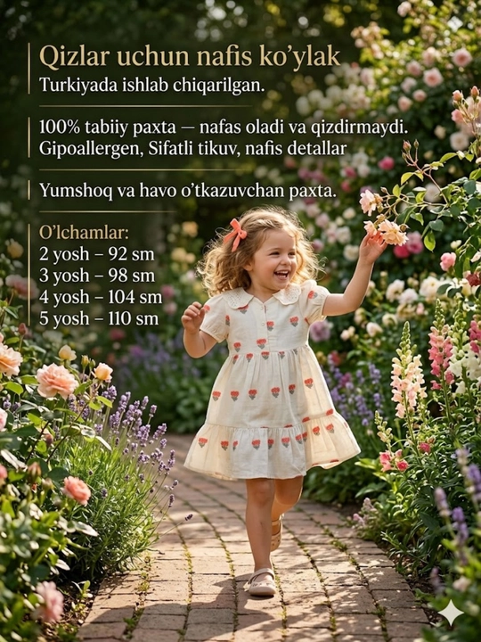 Qizlar uchun paxta ko‘ylagi, Turkiya - 