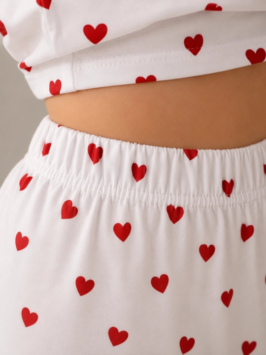 Ayollar uchun pijama to‘plami UzLook, paxtali, qisqa, yengli, S-2XL