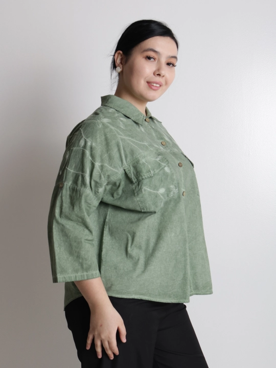Женская рубашка, на пуговицах, хлопок, oversize, лёгкая, повседневная