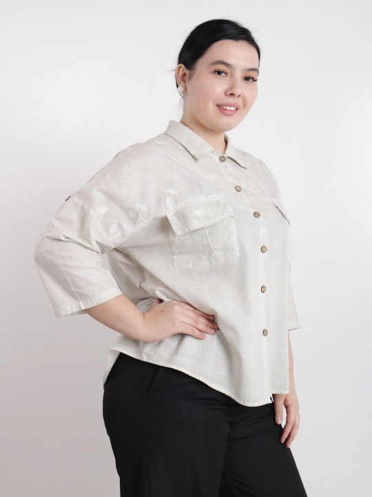 Женская рубашка, на пуговицах, хлопок, oversize, лёгкая, повседневная