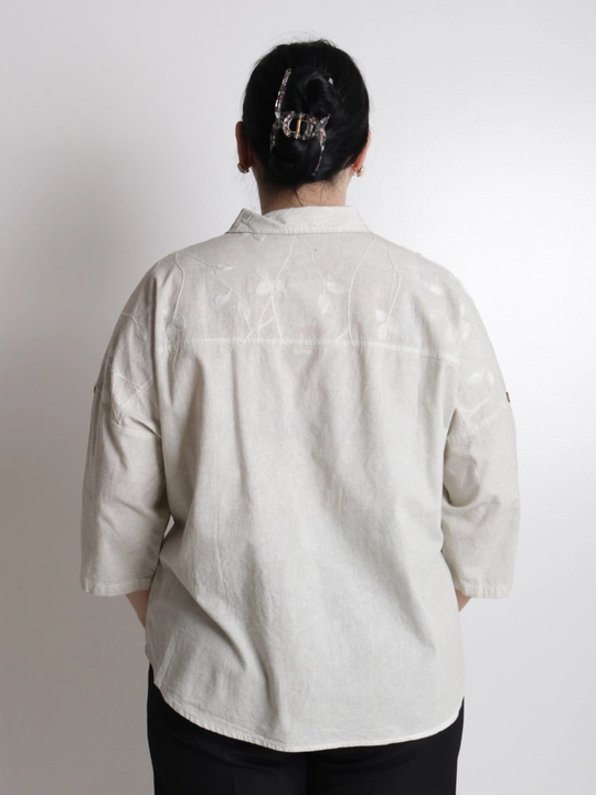 Женская рубашка, на пуговицах, хлопок, oversize, лёгкая, повседневная