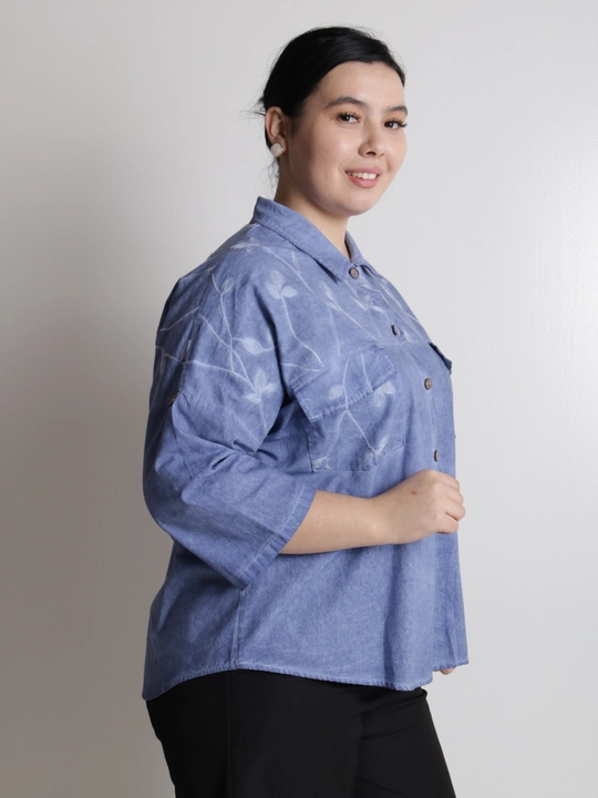 Женская рубашка, на пуговицах, хлопок, oversize, лёгкая, повседневная