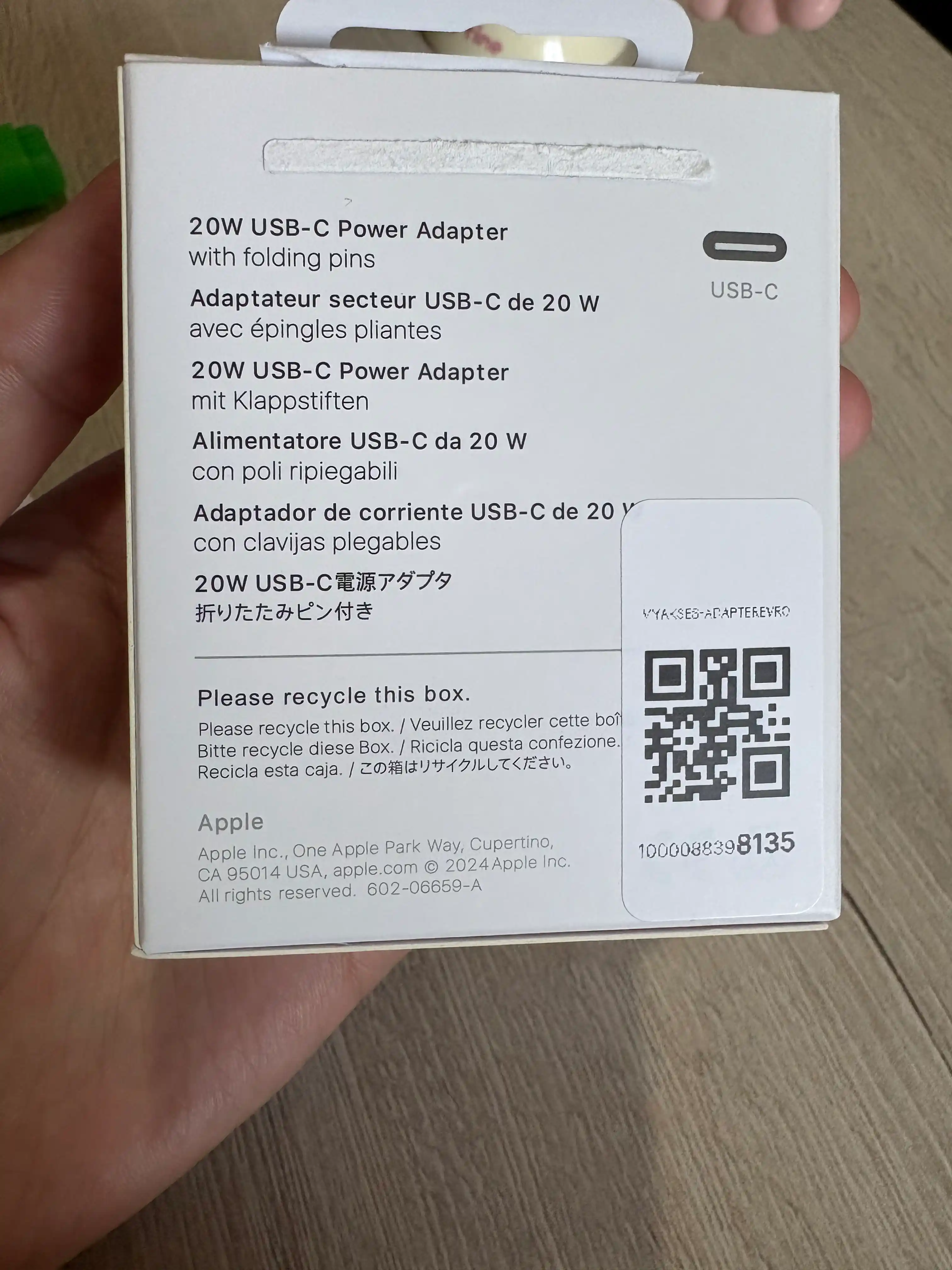 IPhone 20W USB-C tezkor quvvatlash adapteri, smartfonlar uchun quvvatlash moslamasi