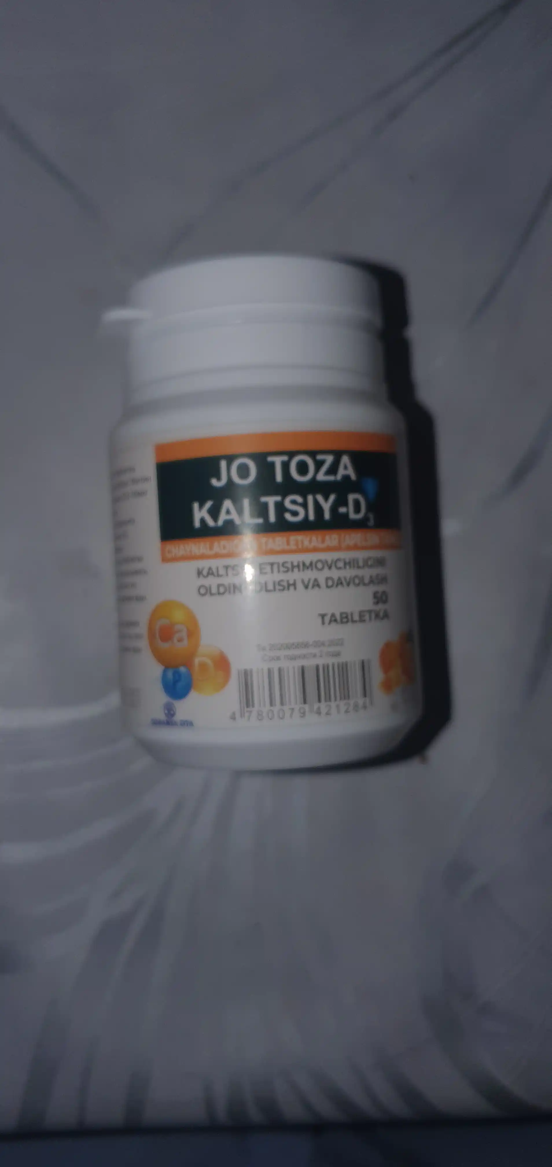 Kalsiy D3 – D vitamini bilan suyaklar va tishlar salomatligi uchun