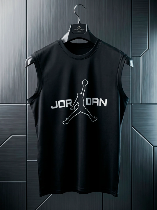 Jordan printli erkaklar yengsiz futbolkasi sport va kundalik kiyish uchun L-3XL