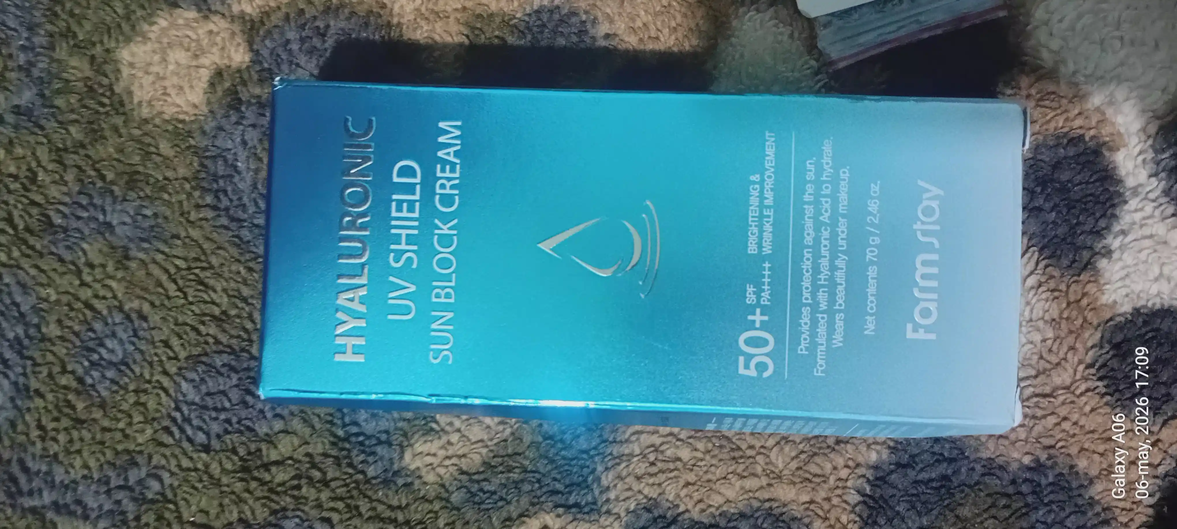 Namlovchi quyoshdan himoyalovchi krem, Hyaluronic UV, zagar, SPF50+ PA+++, 70 g