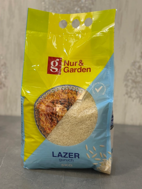 Lazer guruch 5 kg – oliy nav, toza va saralangan