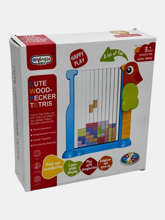 Деревянная развивающая игра Тетрис Montessori для детей 