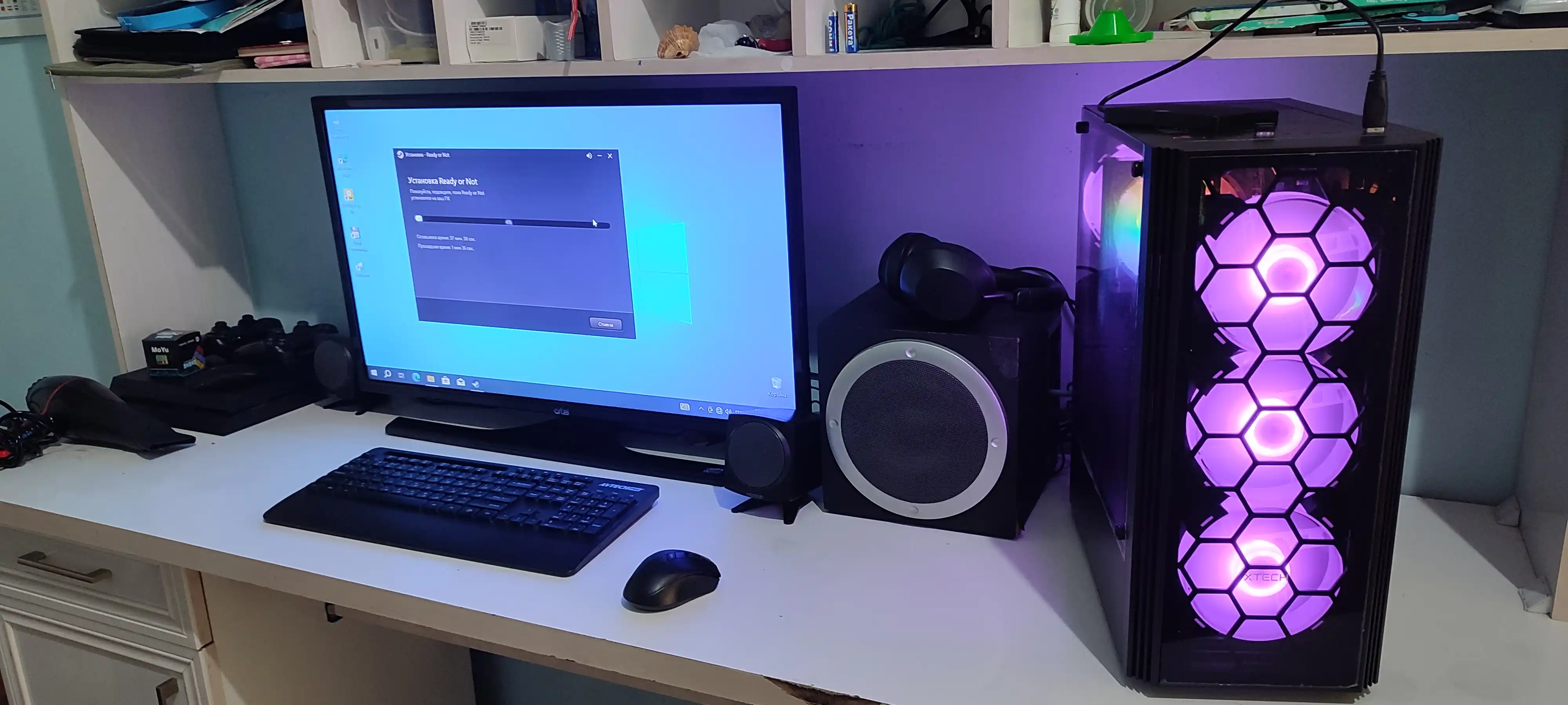 Игровой компьютер Core i5 12400F, 16 ГБ DDR4, 512 ГБ SSD NVMe, GTX 1660, 6 ГБ