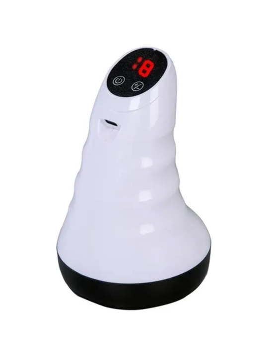 Bo‘yin va yelka uchun mini elektr massaj apparati Gua Sha isitgich bilan