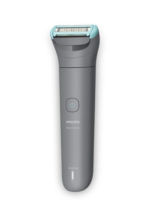 Триммер Philips BG3480/15 для тела, сухое и влажное бритье, 2 насадки 2, 3 мм, серый