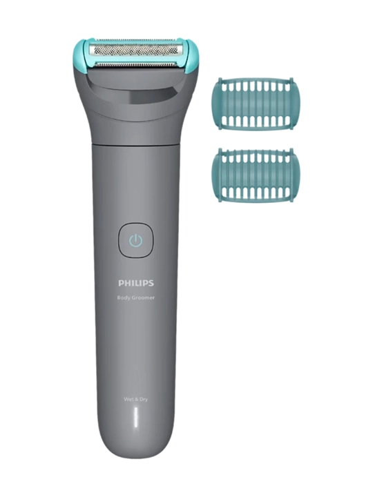 Триммер Philips BG3480/15 для тела, сухое и влажное бритье, 2 насадки 2, 3 мм, серый