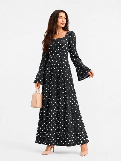 Женское длинное платье, летнее, с поясом на талии — SMBSHOP-LOLAKUYLAK-ХРОМ-4446