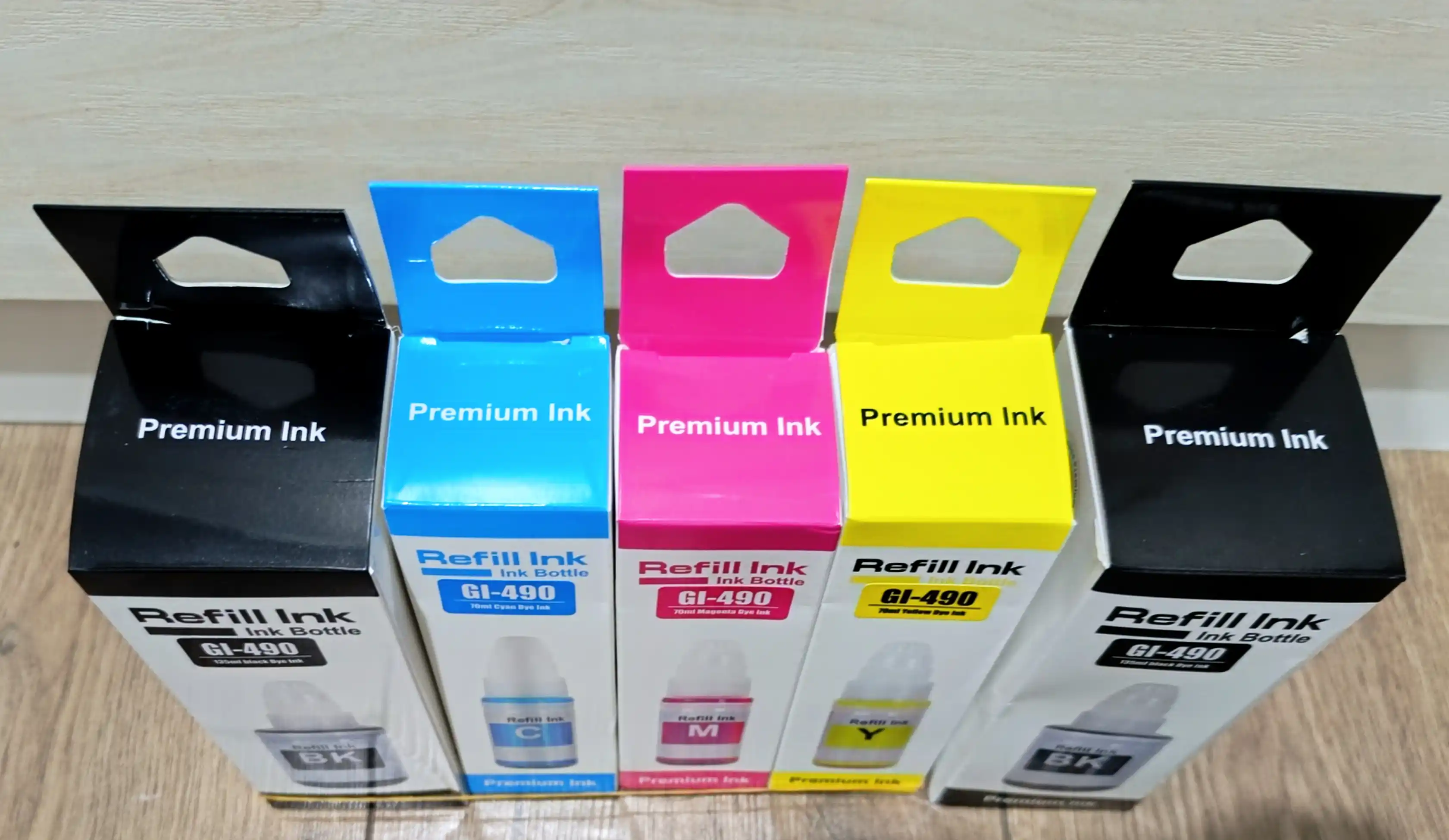 Printer siyoh Canon gi-490, G2411, G3411, G2410, G3410 (4 rang + 1 qora sovga)
