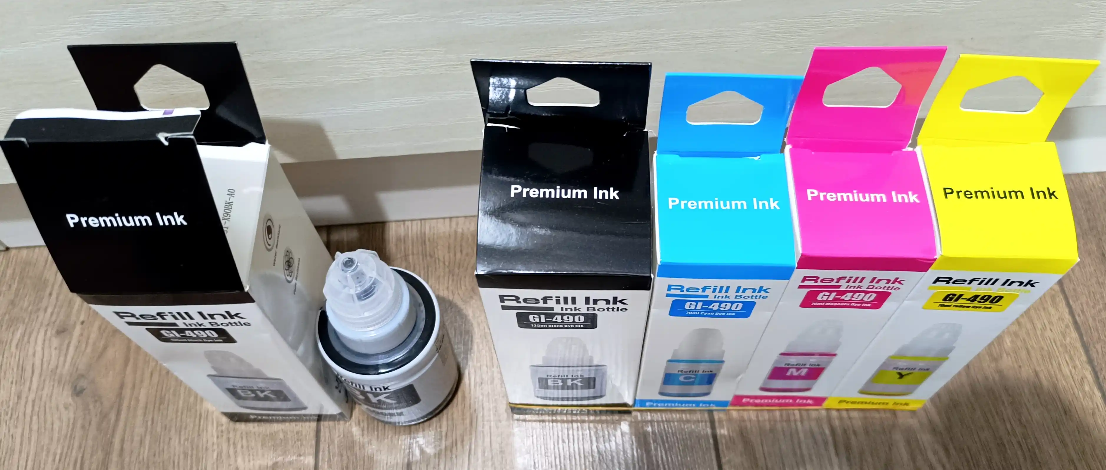 Printer siyoh Canon gi-490, G2411, G3411, G2410, G3410 (4 rang + 1 qora sovga)