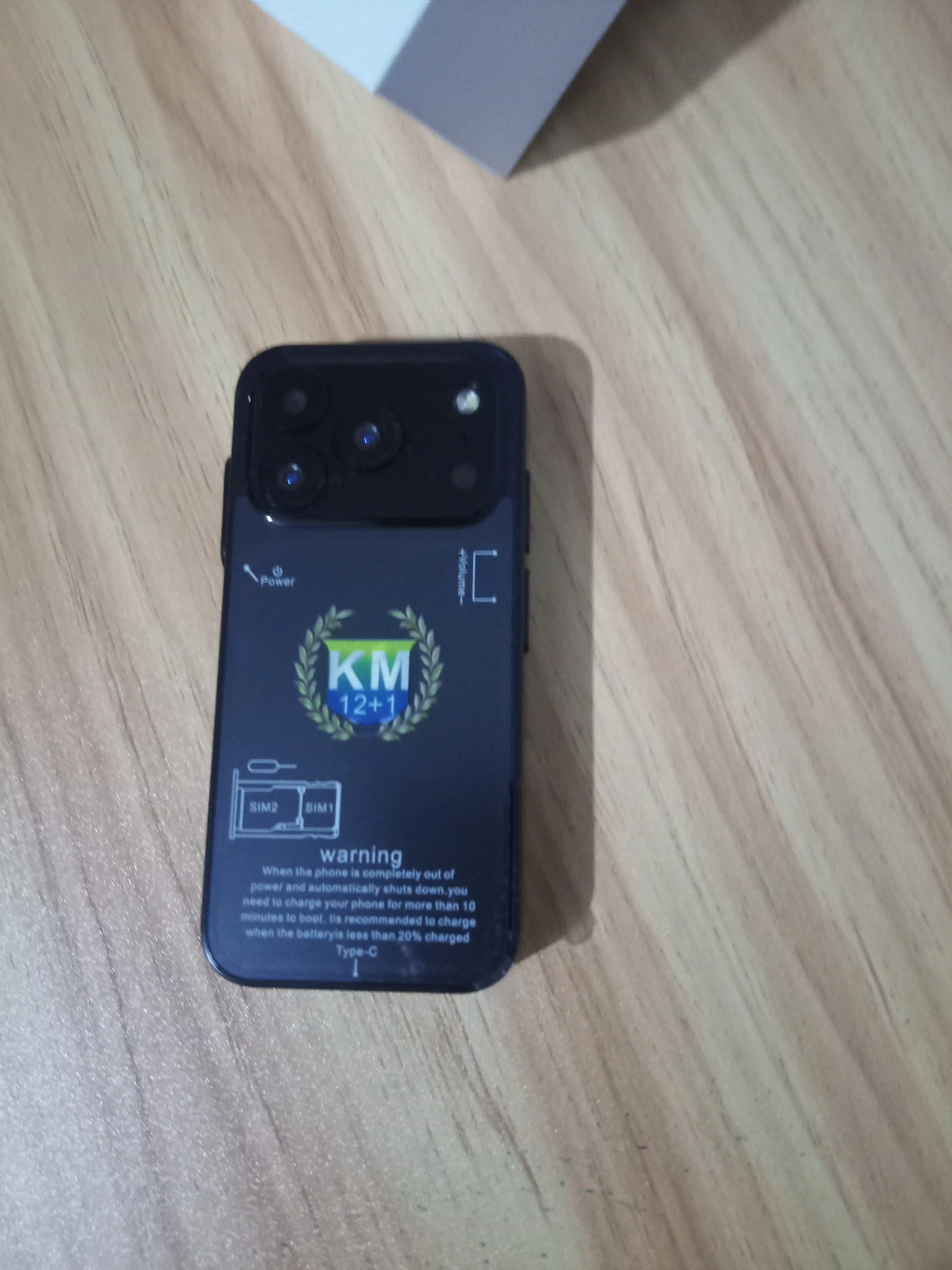 Mini smartfon, sensorli telefon, Android 12, xotirasi 2/16 Gb
