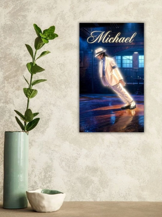 Dekorativ poster-nakleyka, A4 formatda. Michael Jackson