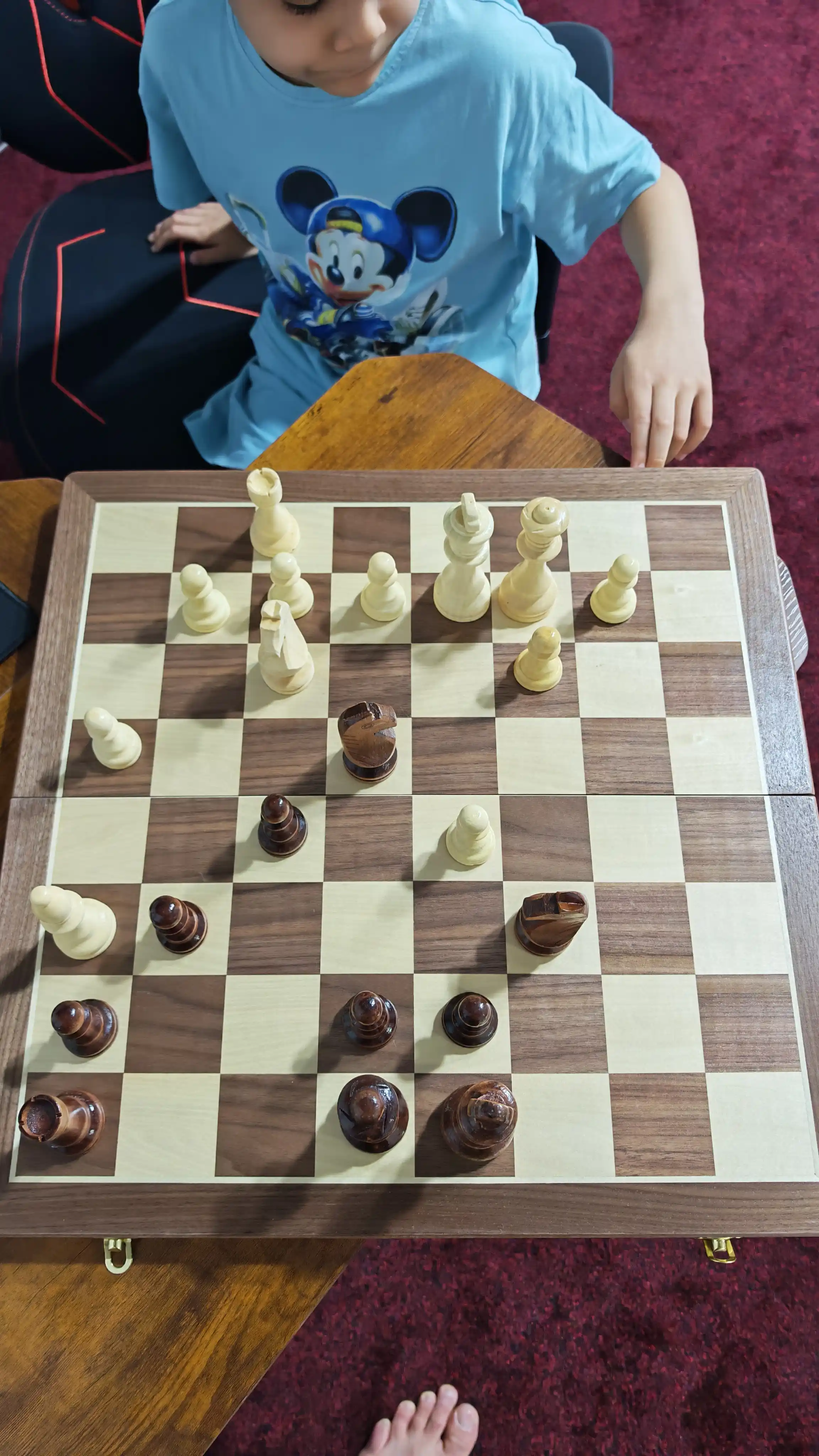 Shaxmat to'plami, magnitli, yog'ochdan