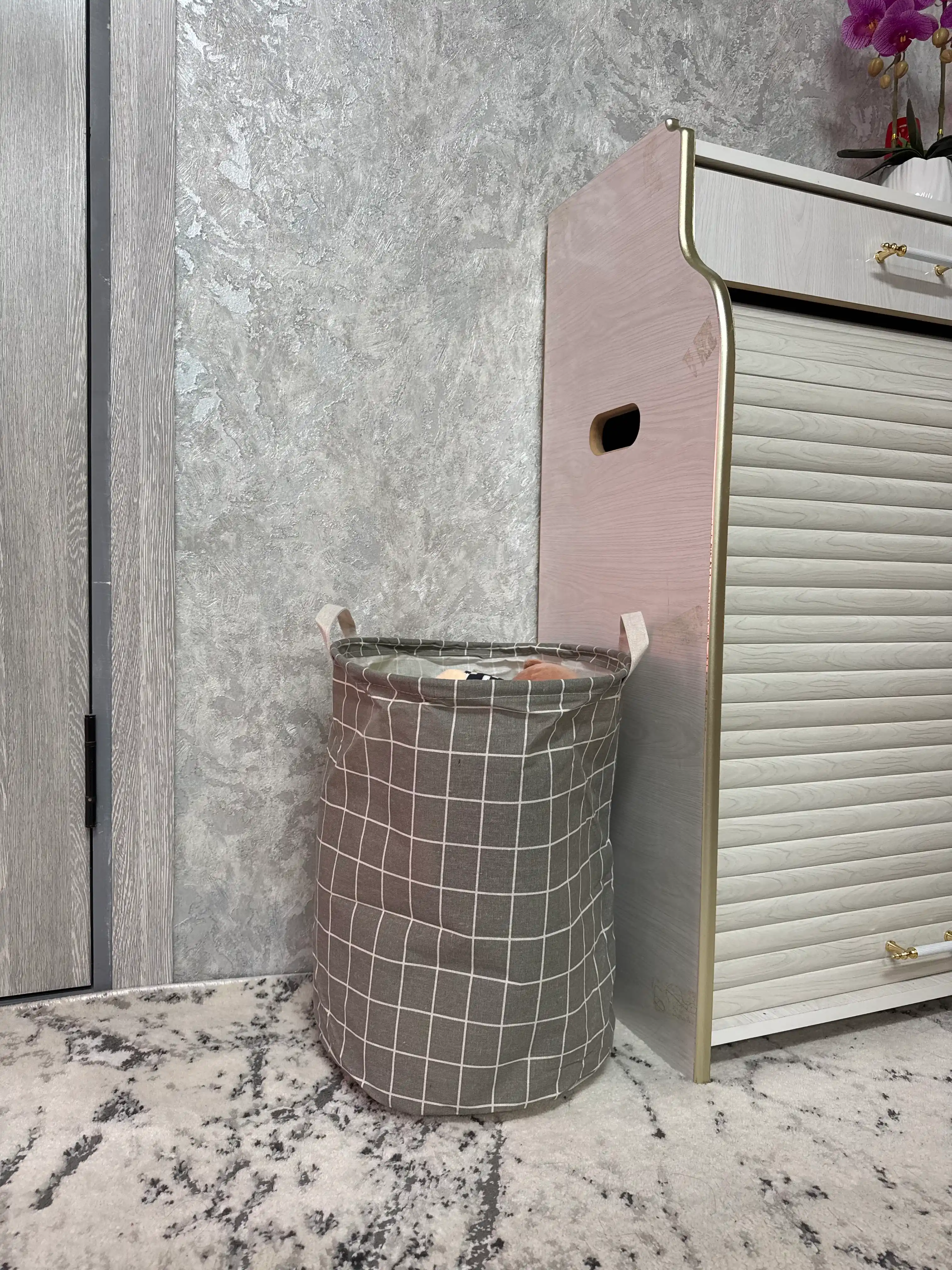 Kir va o‘yinchoqlarni saqlash uchun savat – buklanadigan, suv o‘tkazmaydigan organayzer