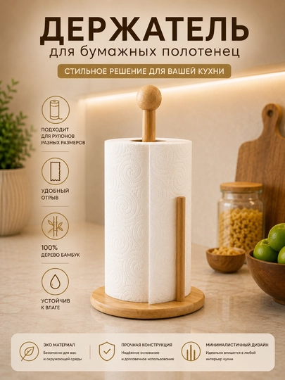 Qog‘oz sochiq ushlagich, sochiq tagligi, oshxona aksessuarlari - 