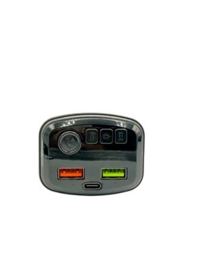 Автомобильный Bluetooth FM трансмиттер HM25, модулятор и быстрая зарядка — AUTOT-CARCHARGER-БЕЛЫЙ