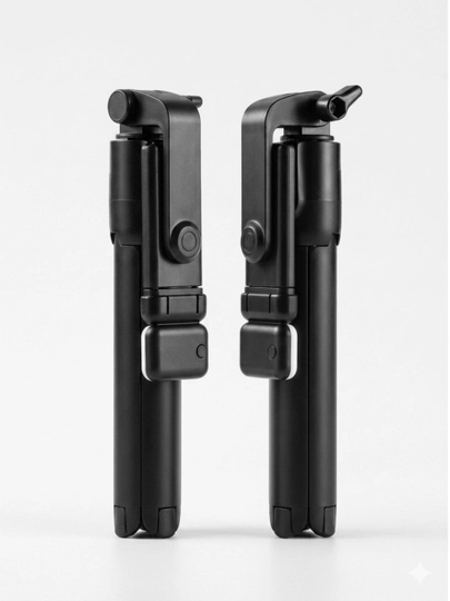 Selfie Stick Tripod R1S-L — Chiroqli va masofaviy boshqaruv pultiga ega universal monopod