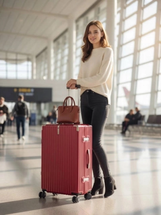 Чемоданы, прочный корпус из поликарбоната, кодовый замок TSA