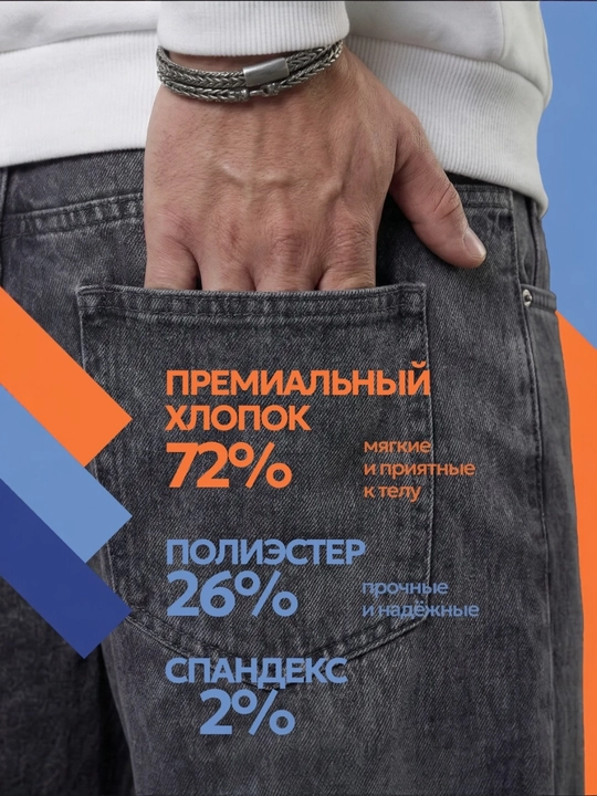 Широкие джинсы, свободные, оверсайз