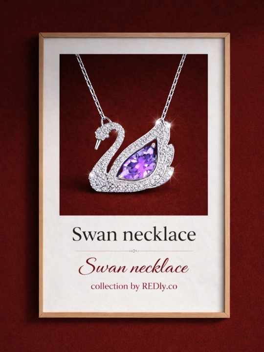 Sovg‘a qutisidagi qizlar uchun Swarovski taqinchoqlari, bo'yin uchun zanjirlar, REDly.co