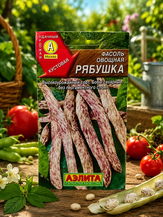 Фасоль овощная Рябушка - 
