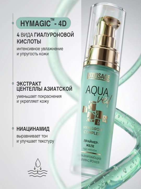 Праймер под макияж AQUA veil HYALURON COMPLEX, LUXVISAGE