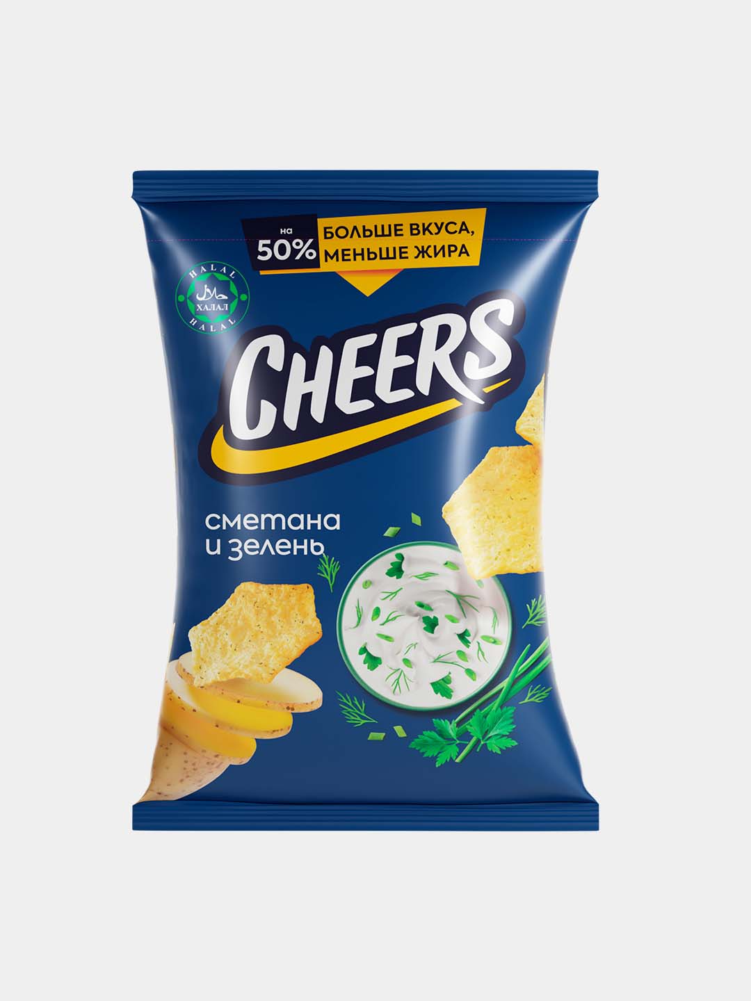 Chips Cheers smetana va o'tlar 210 g - 