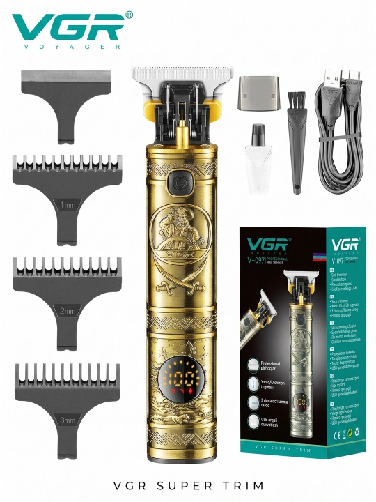 Машинки для стрижки волос VGR V-097, vgr триммер для бороды - 
