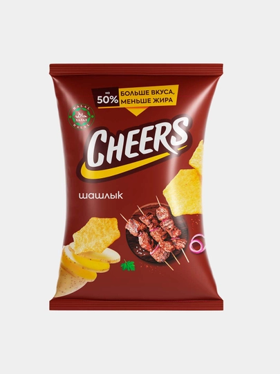 Картофельные чипсы CHEERS со вкусом Шашлык, 210 гр — CHEERS-P1A1675