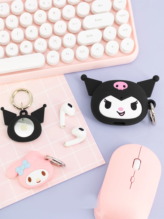 AirPods uchun silikon himoya g‘ilofi Kawaii dizaynli