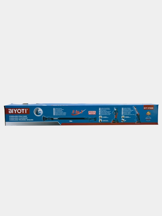 Садовый набор BIYOTI 3в1: Высоторез, цепная пила, секатор, 2 АКБ, Brushless (BYT-3TS08)