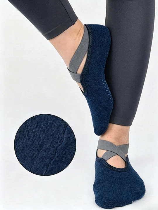 Yoga, pilates, fitnes, raqs, gimnastika uchun ayollar sport paypoqlari, sirpanishga qarshi