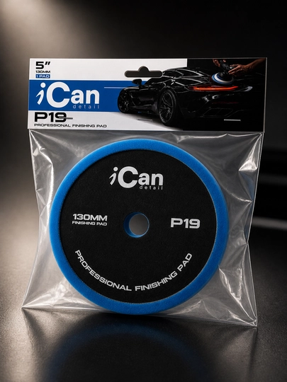 Полировочный поролоновый круг iCan P19, 5 дюймов – финишный пад для кузова автомобиля — ICANDET-ICANP19