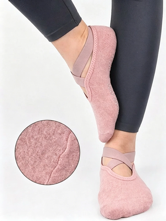 Yoga, pilates, fitnes, raqs, gimnastika uchun ayollar sport paypoqlari, sirpanishga qarshi